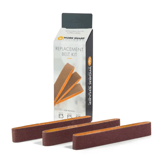Work Sharp Sharpening Belts for Work Sharp Culinary E3 and E5, 3 Pack
