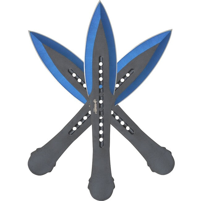 Haller Throwing Knives Set Blue Tip 3-Piece
