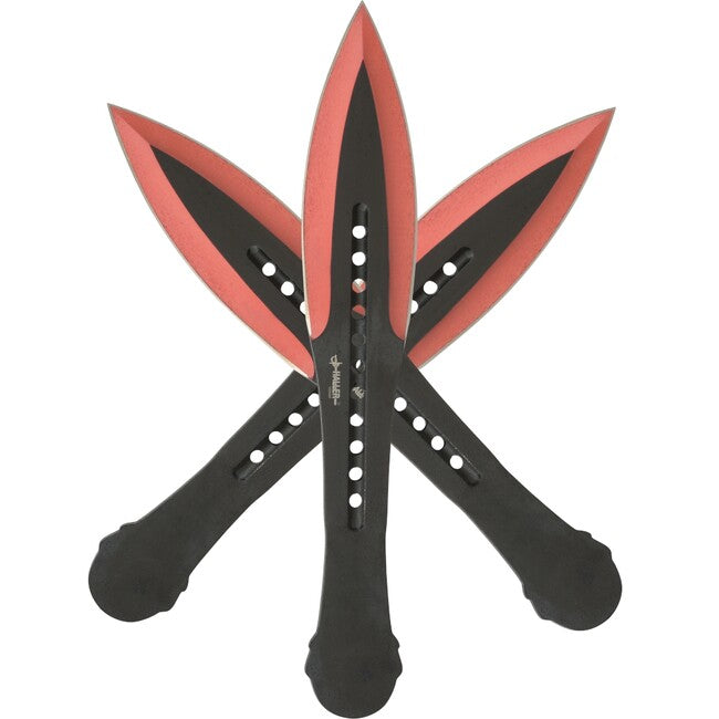 Haller Throwing Knives Set, Red Tip, 3-piece