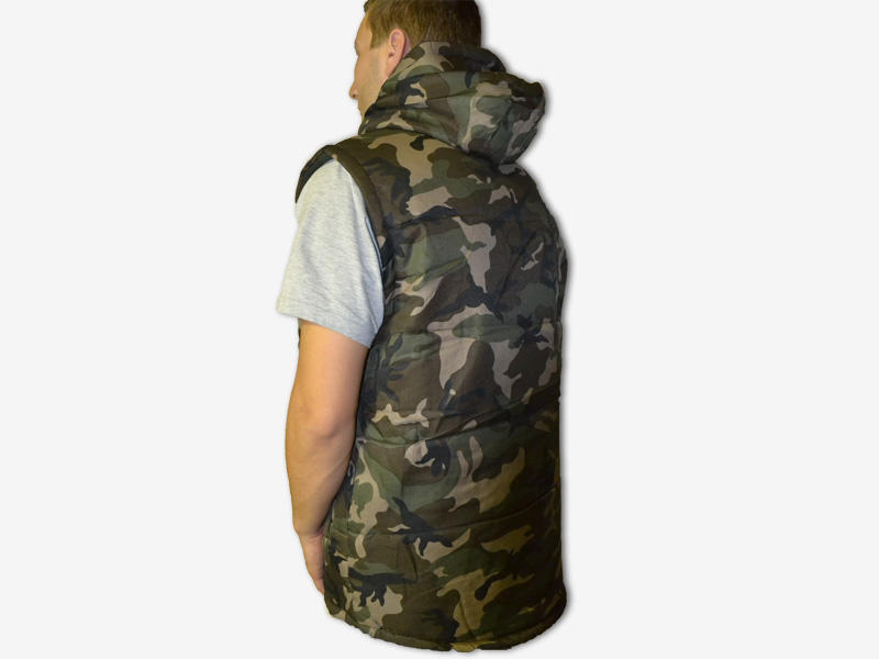 O&T Natur Padded Vest, Woodland