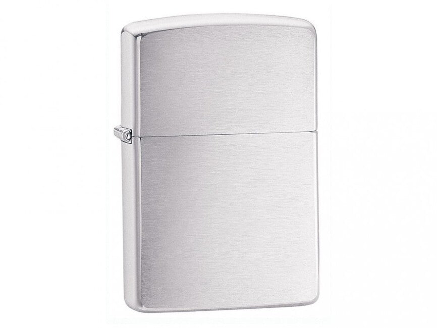 Zippo Benzine Lighter, Brushed Chrome