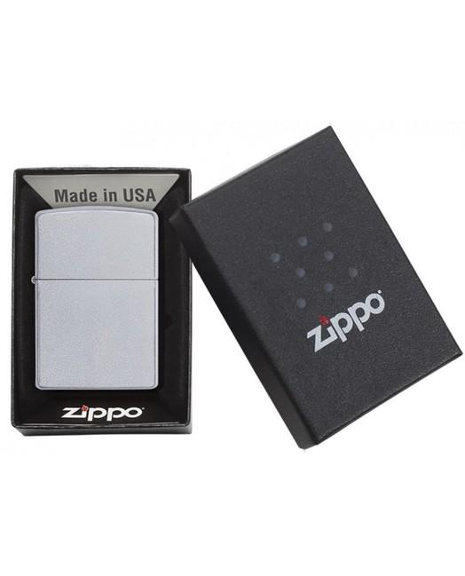Zippo Αναπτήρας Βενζίνης Satin Chrome