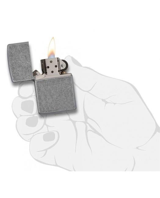 Zippo Αναπτήρας Benzίνης Αντικέ, Ασημί