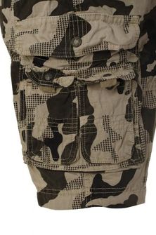 Vintage short pants loshan with belt white camouflage