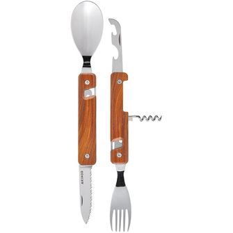 Akinod A02M00005 multifunctional cutlery 13H25, coralwood, mirror shine