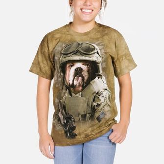 The Mountain 3D T -shirt Army Dog, Unisex