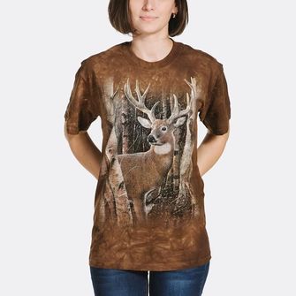 The Mountain 3D T -shirt deer in the woods, unisex
