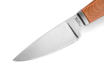 Lionsteel knife with a fixed blade with a handle of micartty willy wl1 cvn