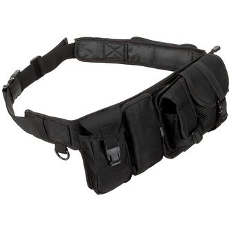 MFH Waist Belt, 6 pockets, ca. 5.5 cm, black