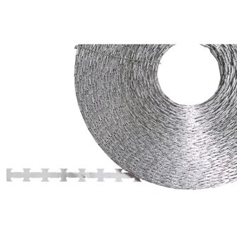 MFH barbed wire, metal, 120 m, coil diameter 30 cm