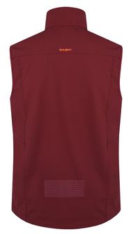 HUSKY men&#039;s softshell vest Salien M, burgundy