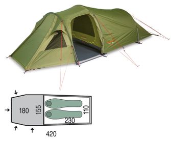 Pinguin tent Storm 2, Green