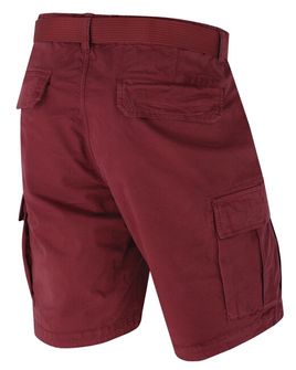 HUSKY men&#039;s cotton shorts Ropy M, burgundy