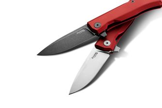 Lionsteel Myto is a hi-tech EDC closing knife with a black blade made of steel M390 MT01A RB OLD Black