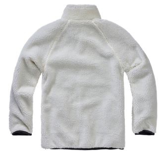 Brandit fleece jacket Teddyfleece Troyer, white