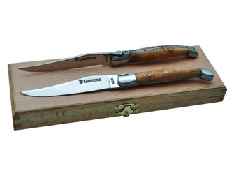 Laguioly oak127 set of steak knives with a hand -held handle handle