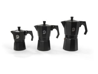 Origin outdoors espresso coffee maker for 3 cups, black