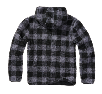 Brandit fleece pullover Teddyfleece Worker, black/grey