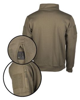 Mil-Tec ranger green tactical sweatshirt with zipper