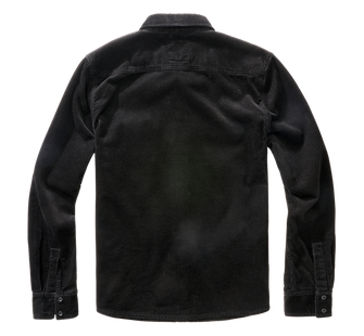 Brandit Corduroy Classic long sleeve shirt, black