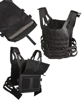Mil-Tec black plate carrier vest gen.ii