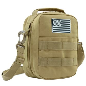 Dragowa Tactical waterproof medical shoulder bag 2L, khaki