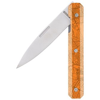Akinod A03M00016 pocket knife 18H07, Downtown Orange