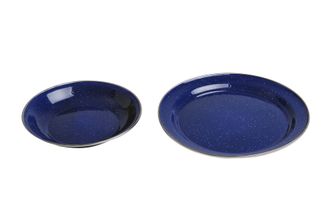 Origin outdoors enamelled plate blue 26 cm flat