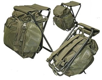 Mil-tec backpack with chair, olive 20l