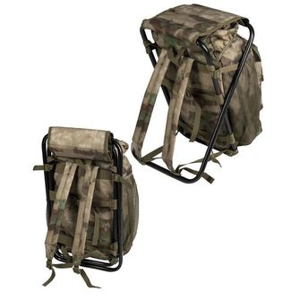 Mil-tec backpack with chair, tacs fg 20l