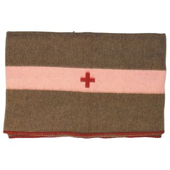MFH CH Wool Blanket, brown, ca. 200 x 150 cm