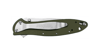 Kershaw Leek - Olive pocket knife 7.6 cm, olive green, aluminum