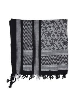 Mil-Tec black/white shemagh scarf &#039;stars&#039;