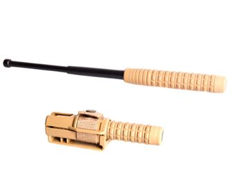 Tel. baton ESP 21 &quot;53 cm, hardened, black, sand handle