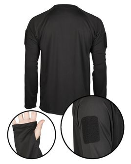 Mil-Tec black tactical long sleeve shirt quick dry