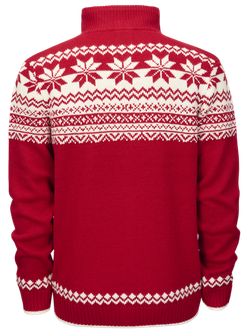 Brandit sweater Norwegian with zip fastening, red