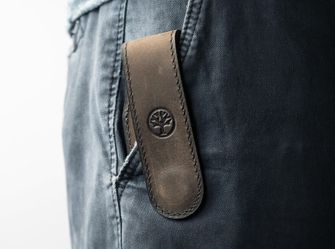 Böker leather magnetic case 9.5cm brown