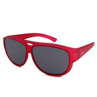 Activesol El Aviador Fitover-Detan Polarization Sunglasses, Red