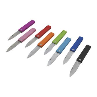 Baladeo ECO357 Papagayo Pocket knife, blade 7.5 cm, steel 420, TPE Ultramarine handle