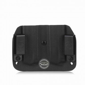 Falco Kydex Double Vertical OWB Magazine Pouch Glock 19, right black