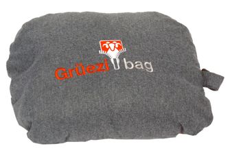 Grüezi-Bag feater a heated sleeping bag with USB gray interface