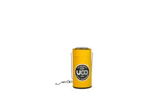 UCO lantern on a candle of alu, yellow