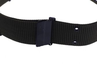 Rigid rough olive nylon belt with metal fastening, 5.5cm