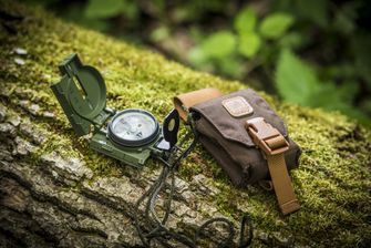 Helicon-Tex belt case on compass, Adaptive Green
