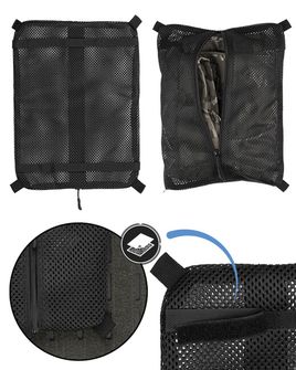 Mil-Tec black mesh bag with velcro large