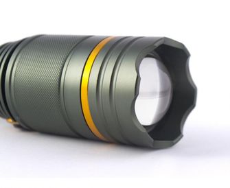 LED rechargeable military flashlight MX 520 with lantern 19cm
