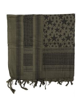 Mil-Tec od/black shemagh scarf &#039;stars&#039;