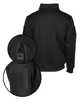Mil-Tec black tactical sweatshirt with zipper