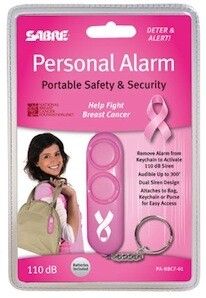 Sabre Red Personal Alarm Dual, 120db Pink