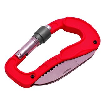 Baladeo eco211 cliff carabiner + 2 blades, red color